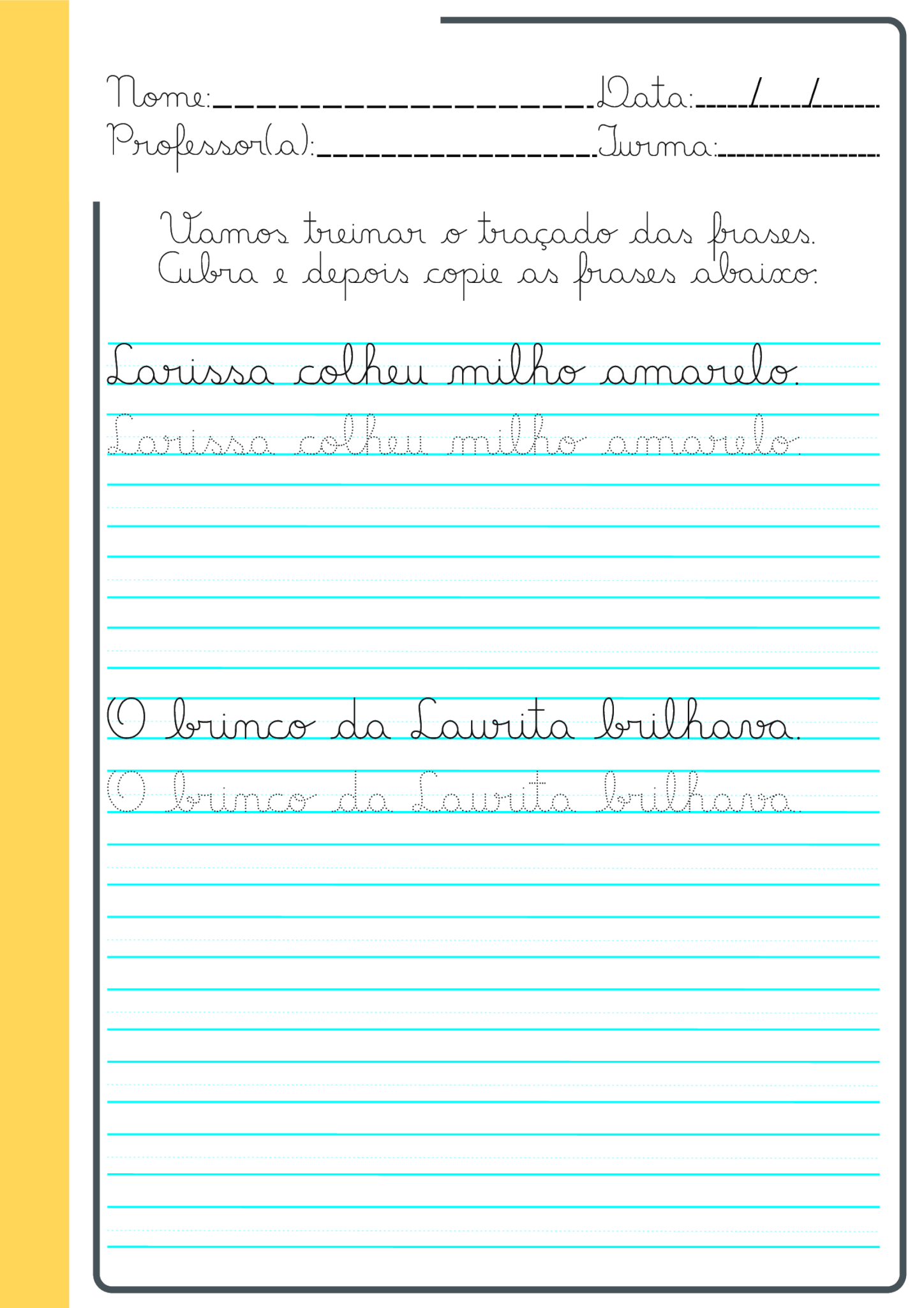 Exemplo de atividade