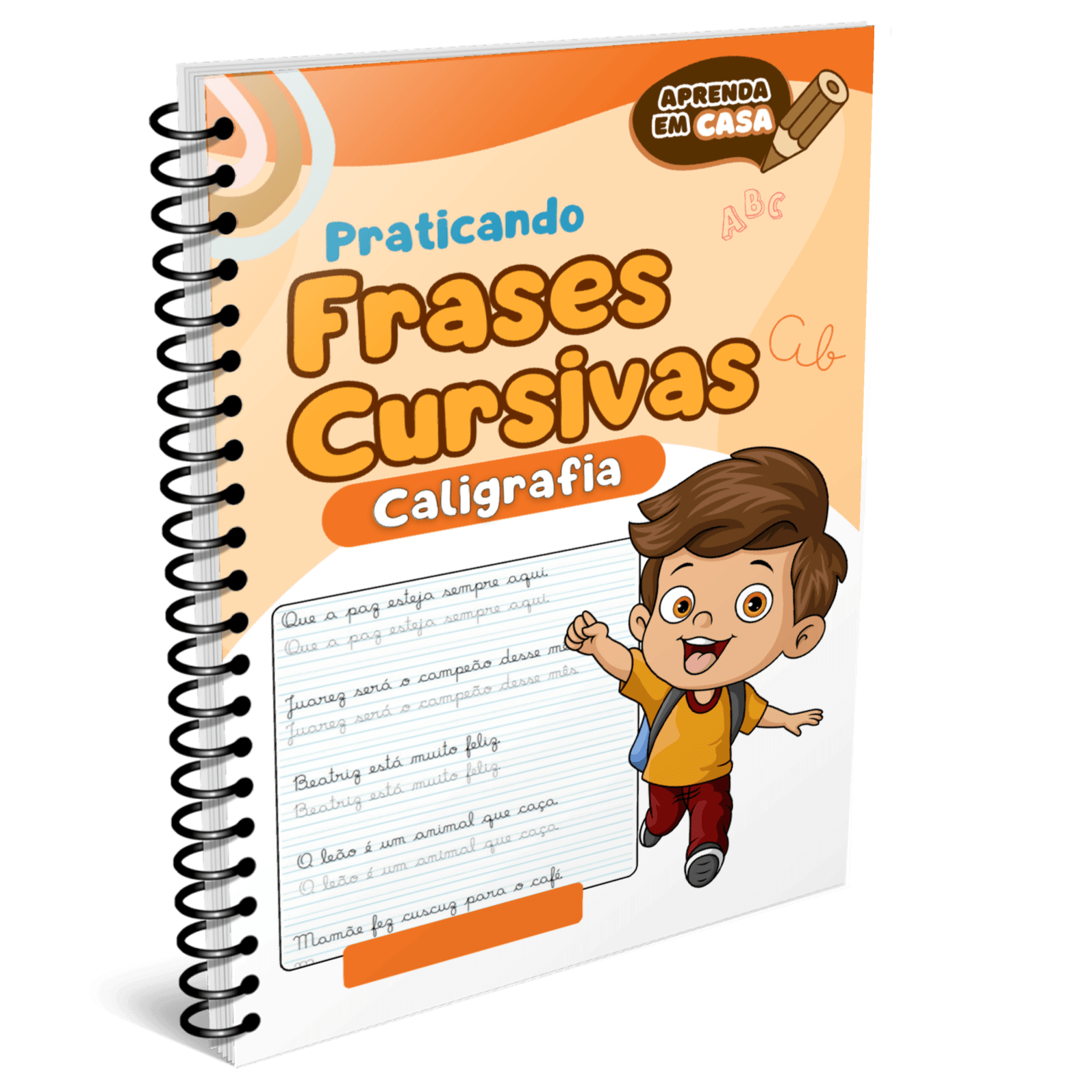 Capa do caderno Frases Cursivas